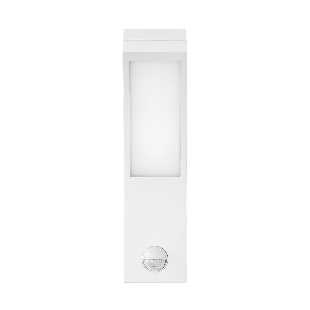 PIRYT LED 10W, garden luminaire with motion sensor 140°, 800lm, IP54, 4000K, white