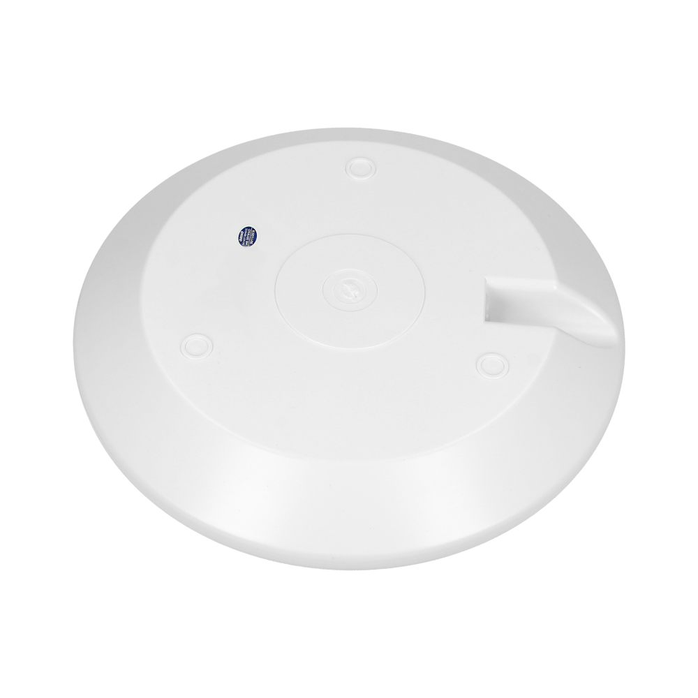 LAPIS LED 12W, plafon oświetleniowy z mikrofalowym czujnikiem ruchu,  800lm, IP65, 4000K, IK10, poliwęglan mleczny, biały