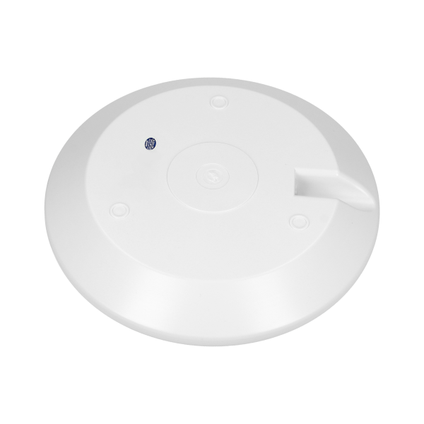 LAPIS LED 12W, plafon oświetleniowy z mikrofalowym czujnikiem ruchu,  800lm, IP65, 4000K, IK10, poliwęglan mleczny, biały