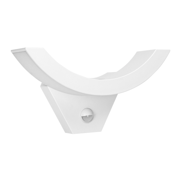 SPINEL LED 10W, oprawa ogrodowa z czujnikiem ruchu 140°, 800lm, IP54, 4000K, IK10, biała SPINEL LED 10W, oprawa ogrodowa z czujnikiem ruchu 140°, 800lm, IP54, 4000K, IK10, biała