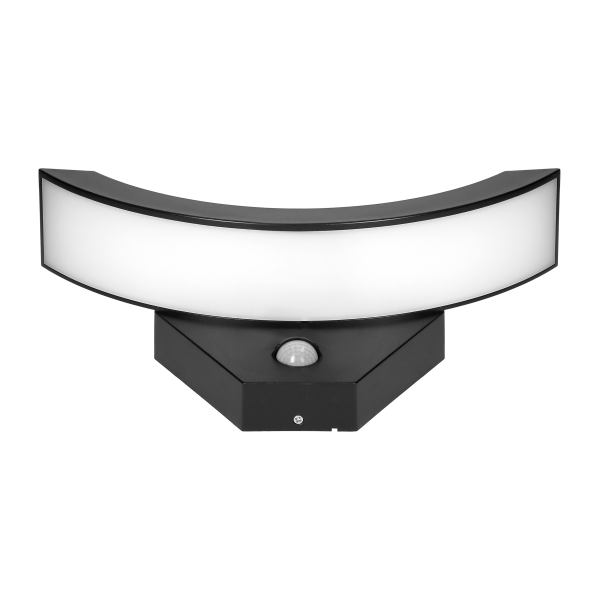 SPINEL LED 10W, oprawa ogrodowa z czujnikiem ruchu 140°, 800lm, IP54, 4000K, IK10, czarna SPINEL LED 10W, oprawa ogrodowa z czujnikiem ruchu 140°, 800lm, IP54, 4000K, IK10, czarna