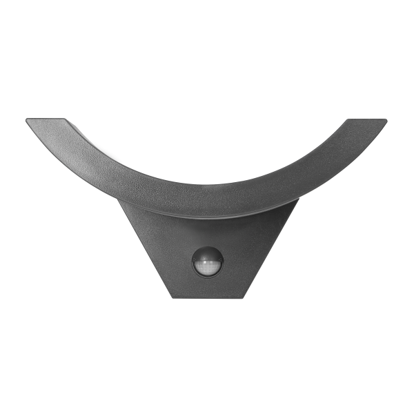 SPINEL LED 10W garden luminaire with PIR motion sensor, 140°, 800lm, IP54, 4000K, IK10, grey SPINEL LED 10W garden luminaire with PIR motion sensor, 140°, 800lm, IP54, 4000K, IK10, grey