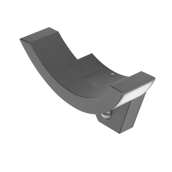 SPINEL LED 10W, oprawa ogrodowa z czujnikiem ruchu 140°, 800lm, IP54, 4000K, IK10, szara SPINEL LED 10W, oprawa ogrodowa z czujnikiem ruchu 140°, 800lm, IP54, 4000K, IK10, szara