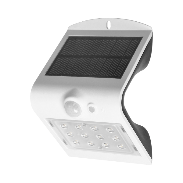 LED solar garden lamp SILOE with motion sensor, white LED solar garden lamp SILOE with motion sensor, white