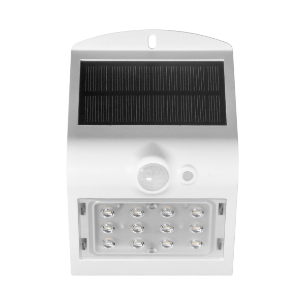 LED solar garden lamp SILOE with motion sensor, white LED solar garden lamp SILOE with motion sensor, white