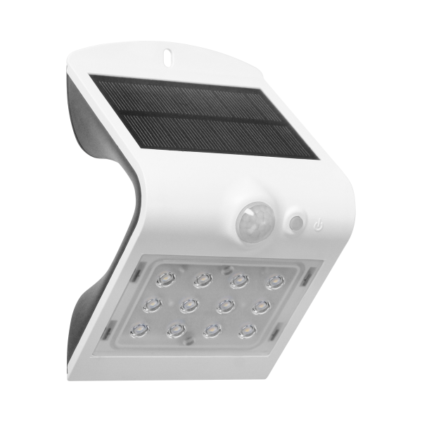 LED solar garden lamp SILOE with motion sensor, white LED solar garden lamp SILOE with motion sensor, white