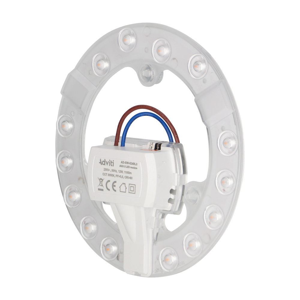 AVIS II LED  panel świetlny LED 12W, 1100lm, 3000K,  Ø 137