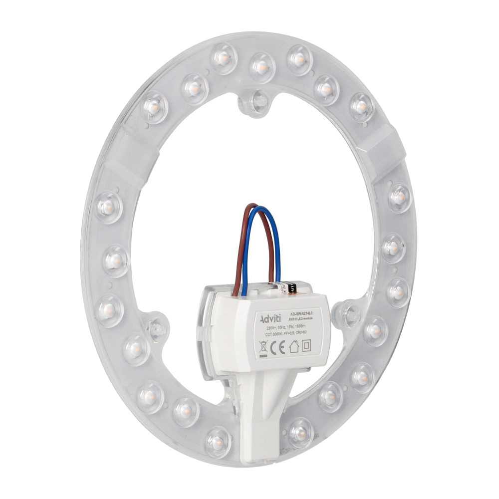 AVIS II LED light panel LED 18W, 1650lm, 3000K, Ø 176