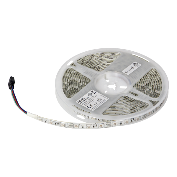 Taśma LED 12V, 5050, 60L/m, 210lm/m, 14,4W/m, IP63, RGB, 5m