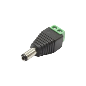 DC plug with connector for fast installation of mono LED strips
