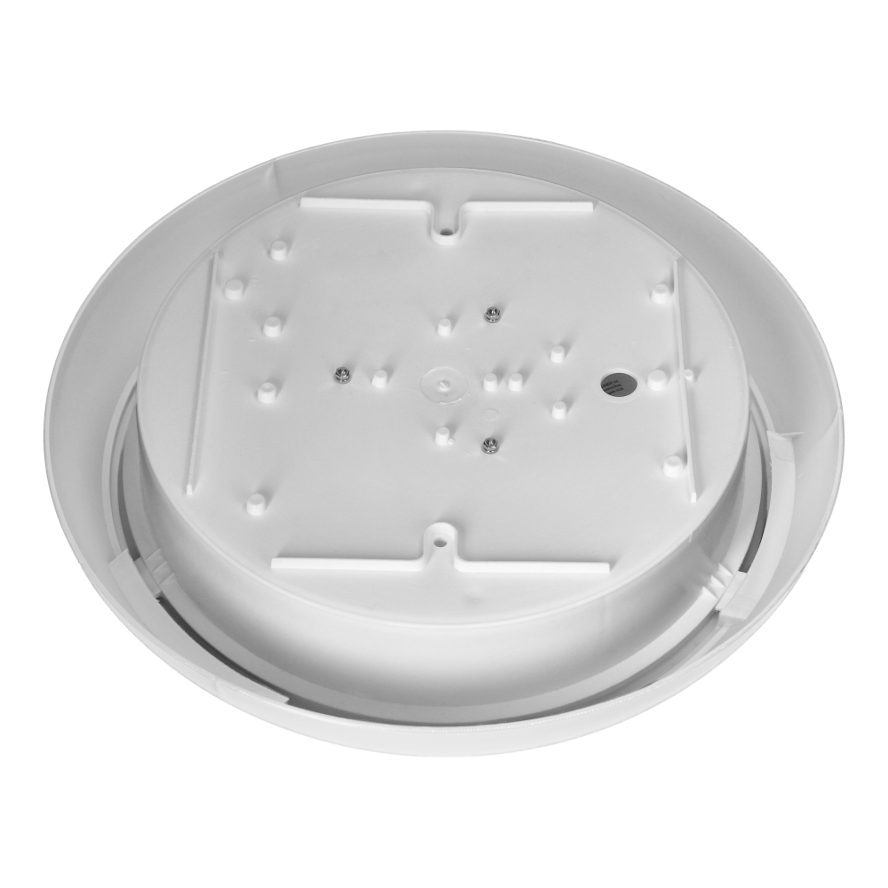 KOKO luminaire 2xE27 with PIR motion sensor, 2x40W, white-polypropylene, matt PC diffuser, IP44, IK10