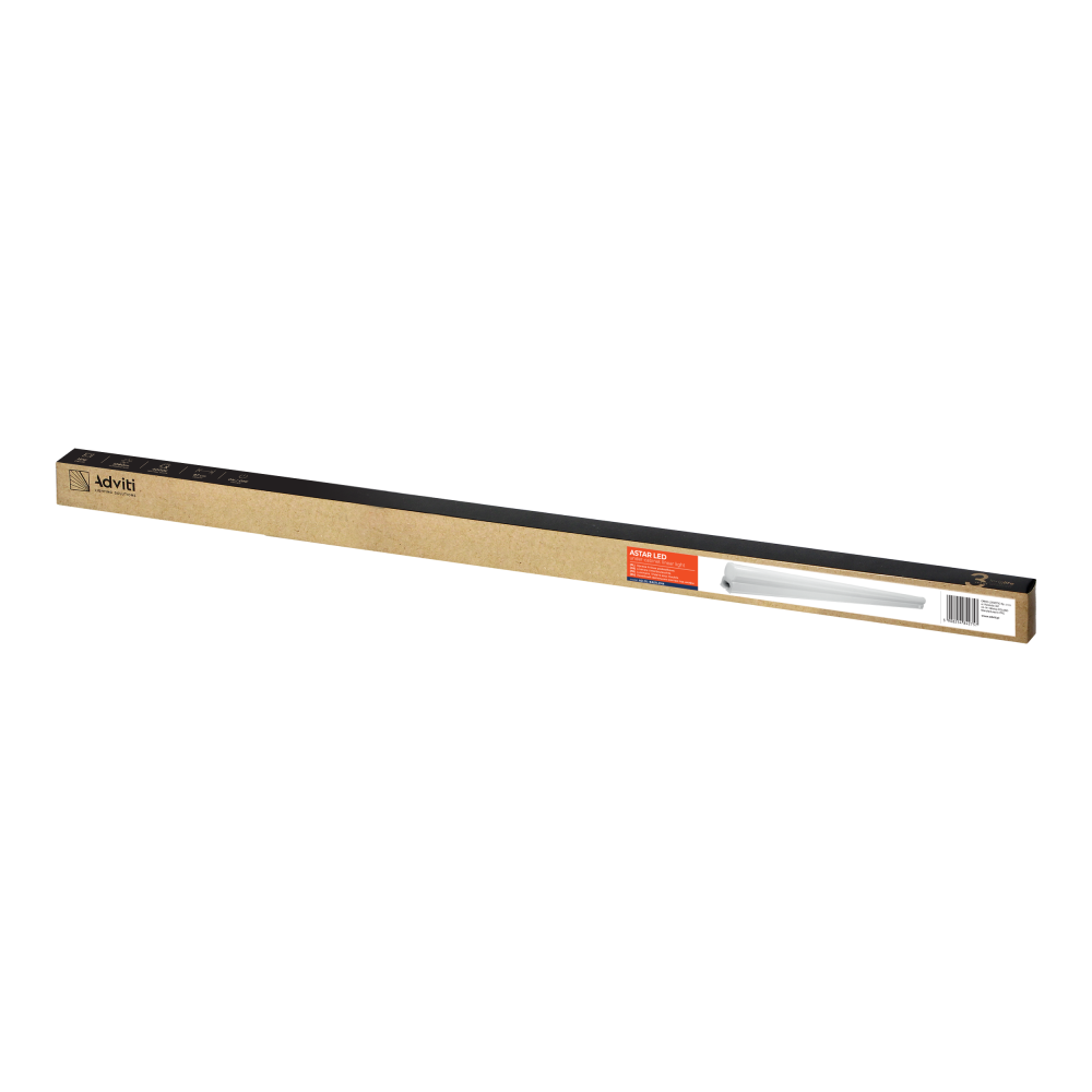 ASTAR LED 12W, oprawa liniowa podszafkowa, 1080lm, 4000K, wtyk 2-pinowy, układ przelotowych złącz, wyłącznik ON/OFF