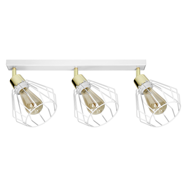 WAYA wall and ceiling lamp, max. power 3x60W, E27, white, strip WAYA wall and ceiling lamp, max. power 3x60W, E27, white, strip