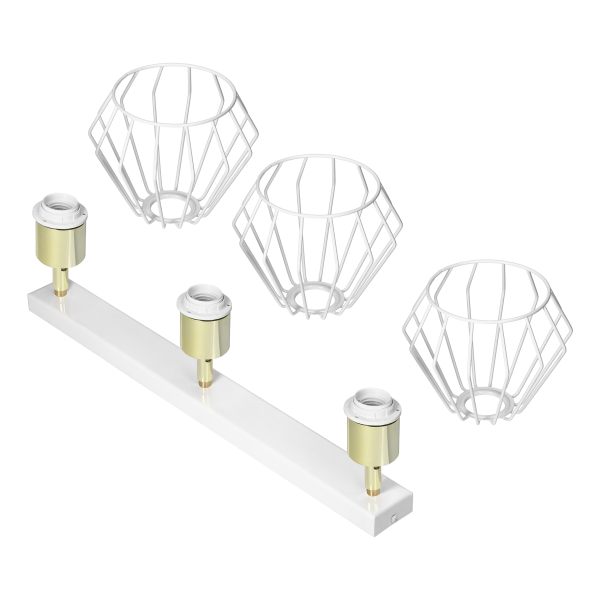 WAYA oprawa ścienno-sufitowa, moc max. 3x60W, E27, biała, listwa WAYA oprawa ścienno-sufitowa, moc max. 3x60W, E27, biała, listwa