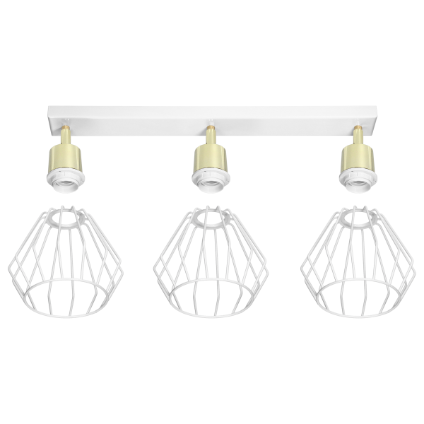 WAYA wall and ceiling lamp, max. power 3x60W, E27, white, strip WAYA wall and ceiling lamp, max. power 3x60W, E27, white, strip