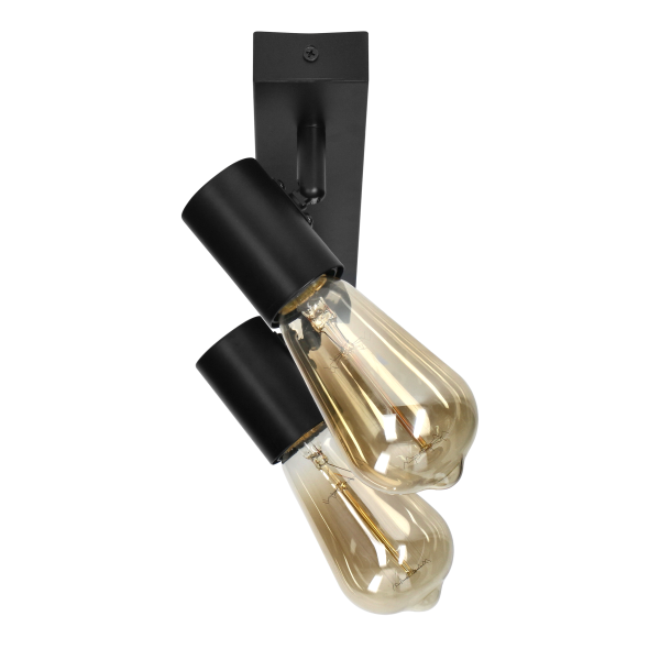 RIO SP 2, oprawa ścienno-sufitowa, E27 max. 2x60W, IP20, czarna