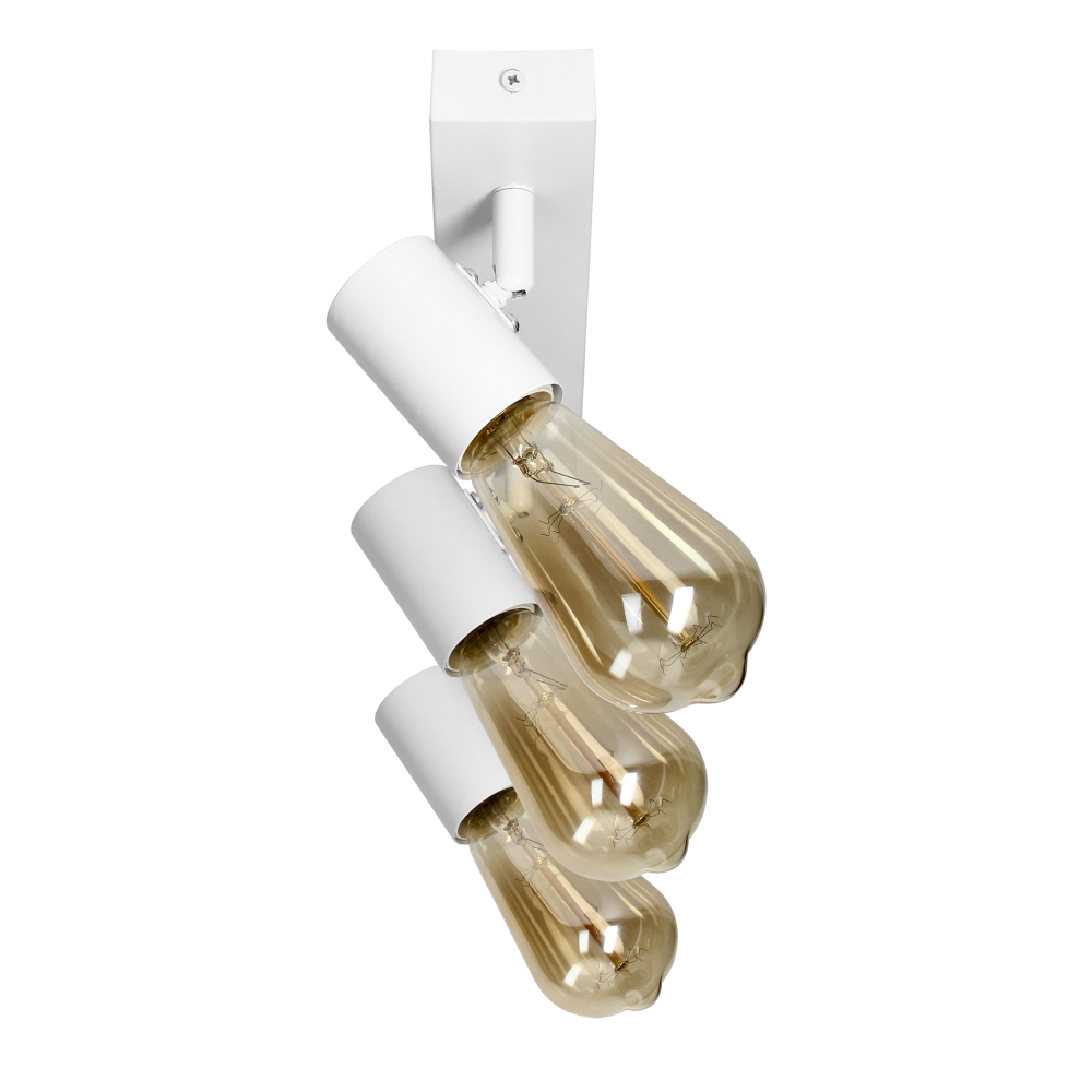 RIO SP 3, oprawa ścienno-sufitowa, E27 max. 3x60W, IP20, biała