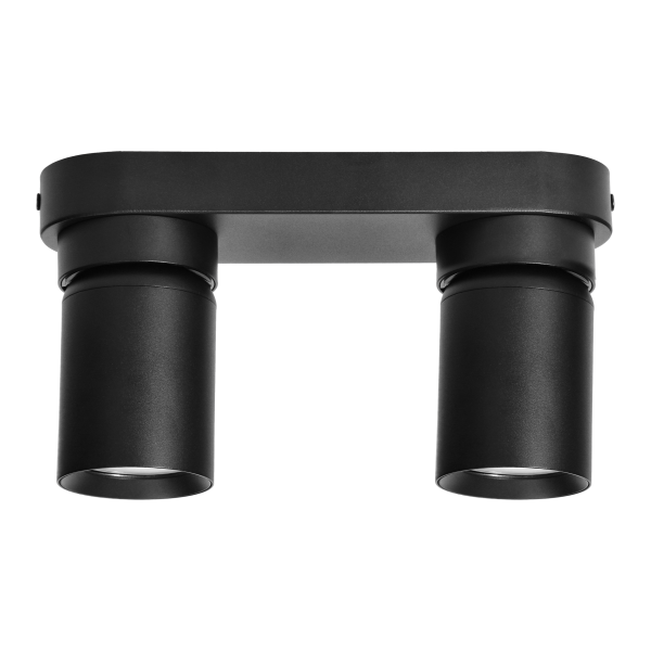 MALTA SP 2, oprawa ścienno-sufitowa, GU10 max. 2x12W, IP20, czarna