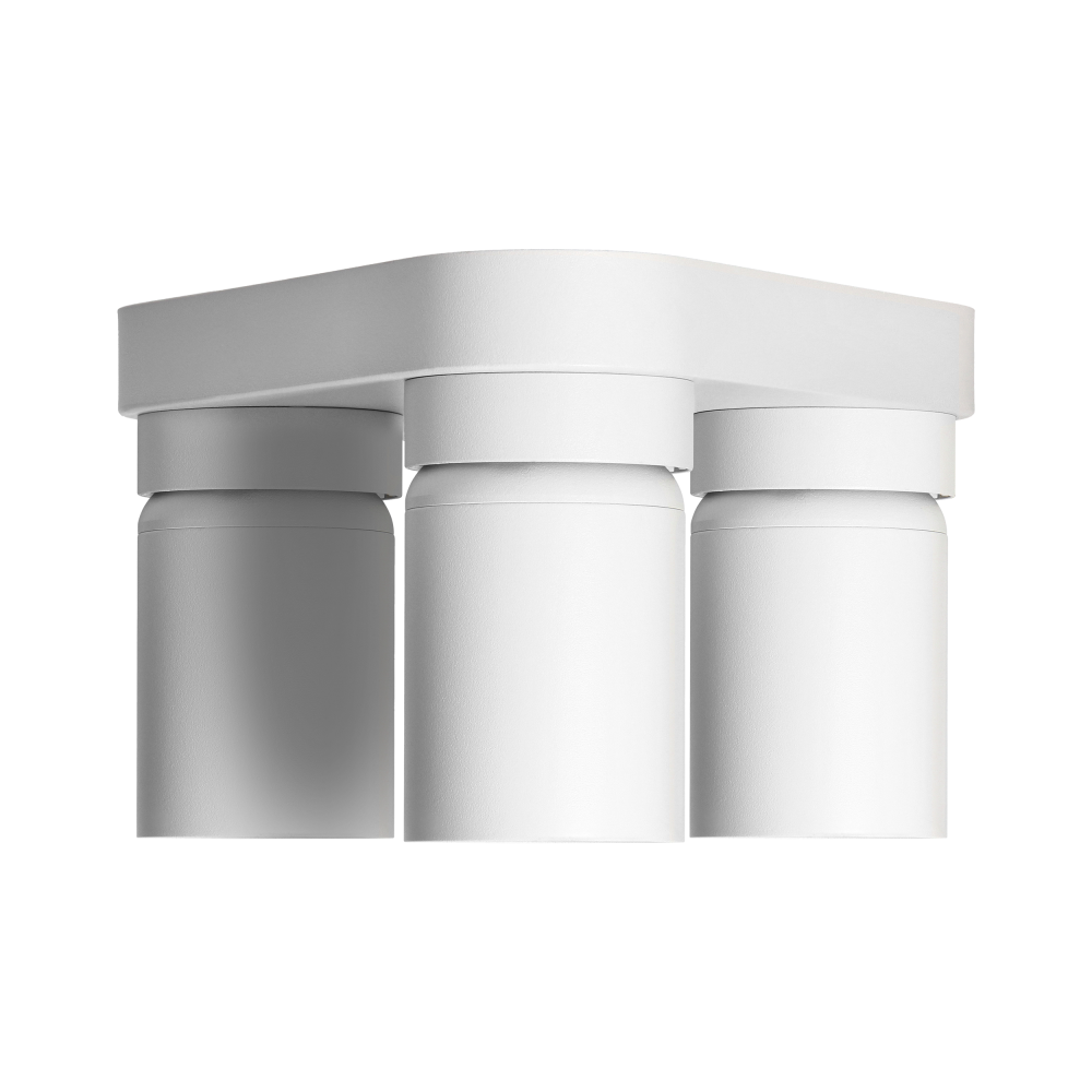 MALTA SP 3, oprawa ścienno-sufitowa, GU10 max. 3x12W, IP20, biała, trójkątna podstawa