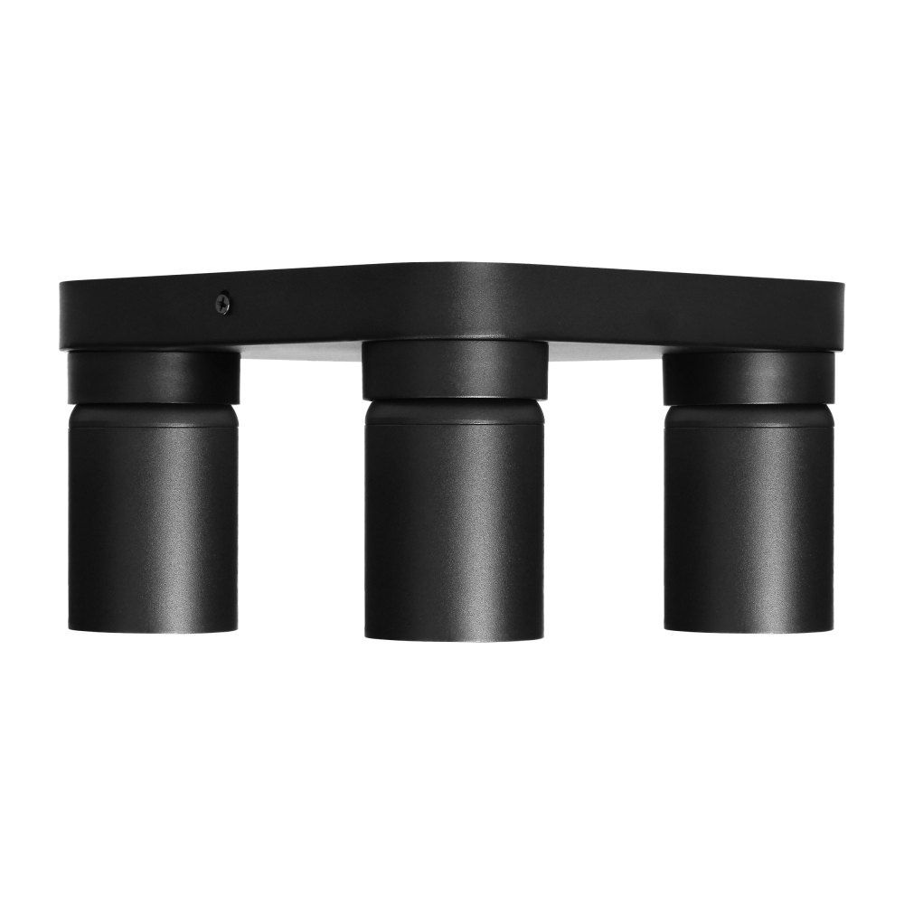 MALTA SP 4, oprawa ścienno-sufitowa, GU10 max. 4x12W, IP20, czarna, kwadratowa podstawa