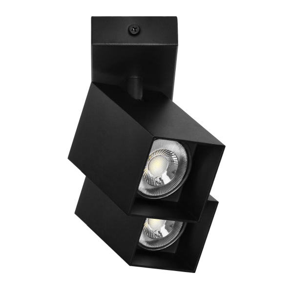 KUBAR SP 2, wall and ceiling luminaire, 2xGU10, IP20, black KUBAR SP 2, wall and ceiling luminaire, 2xGU10, IP20, black