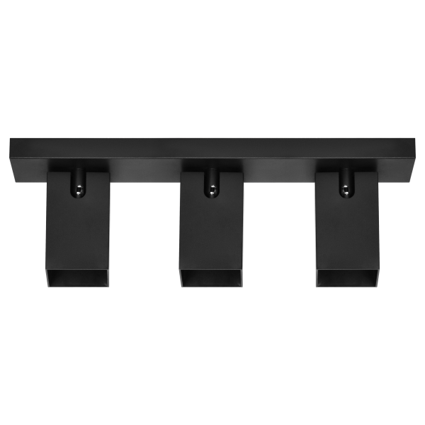 KUBAR SP 3, wall and ceiling luminaire, 3xGU10, IP20, black KUBAR SP 3, wall and ceiling luminaire, 3xGU10, IP20, black