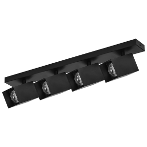 KUBAR SP 4, wall and ceiling luminaire, 4xGU10, IP20, black