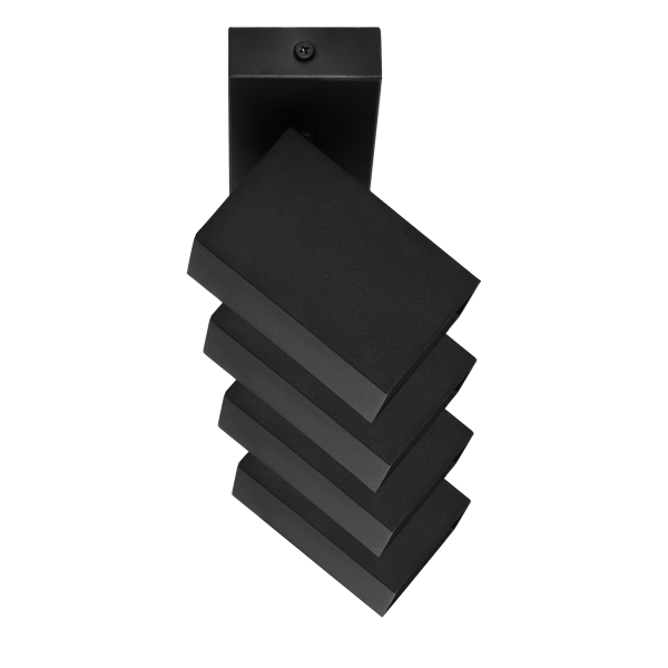 KUBAR SP 4, wall and ceiling luminaire, 4xGU10, IP20, black KUBAR SP 4, wall and ceiling luminaire, 4xGU10, IP20, black