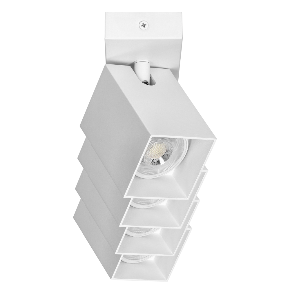 KUBAR SP 4, oprawa ścienno-sufitowa, 4xGU10, IP20, biała
