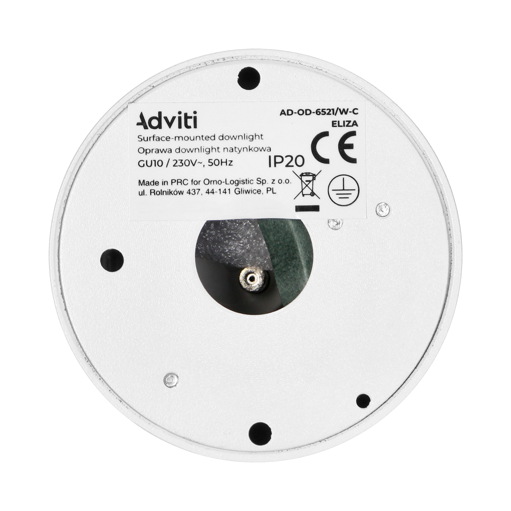 ELIZA, oprawa typu downlight, GU10, IP20, aluminiowa, biało-złota