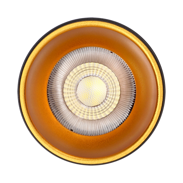 ELIZA, surface-mounted downlight, GU10, IP20, aluminium, black-gold