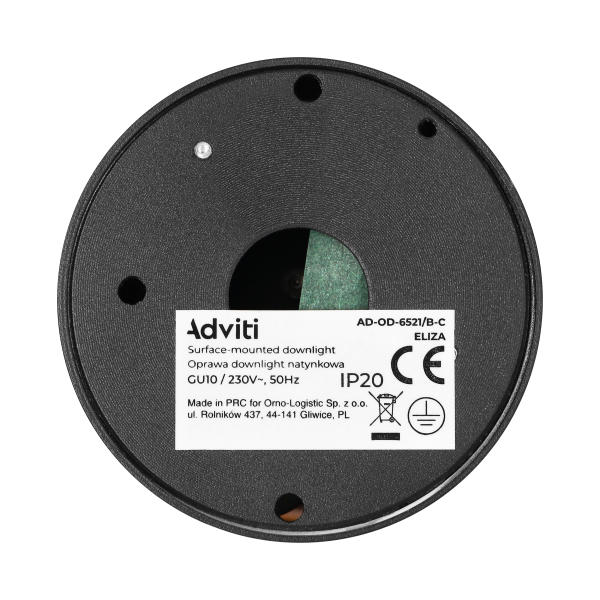 ELIZA, surface-mounted downlight, GU10, IP20, aluminium, black-gold