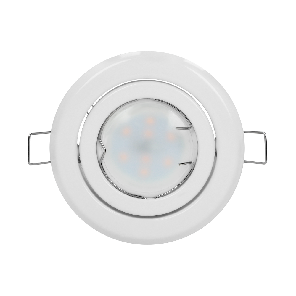 SUTRI RM decorative frame for spotlight, MR16/GU10 max 7W, round, adjustable light beam, white