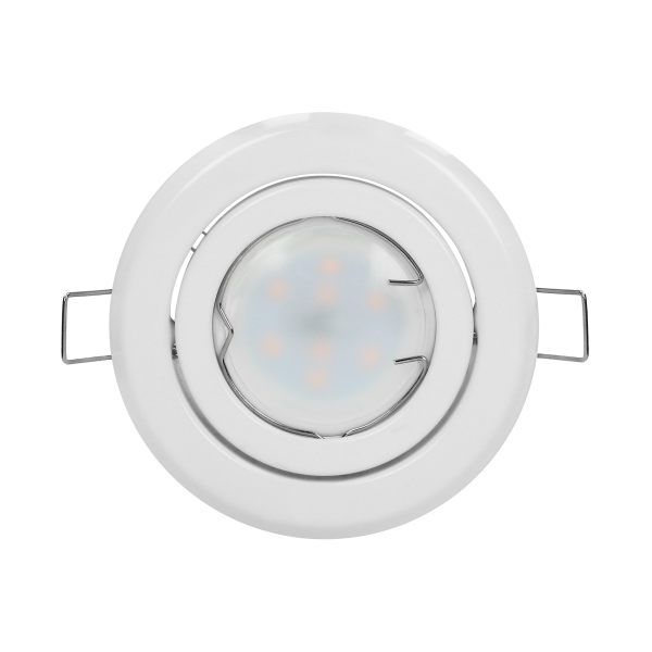 SUTRI RM decorative frame for spotlight, MR16/GU10 max 7W, round, adjustable light beam, white