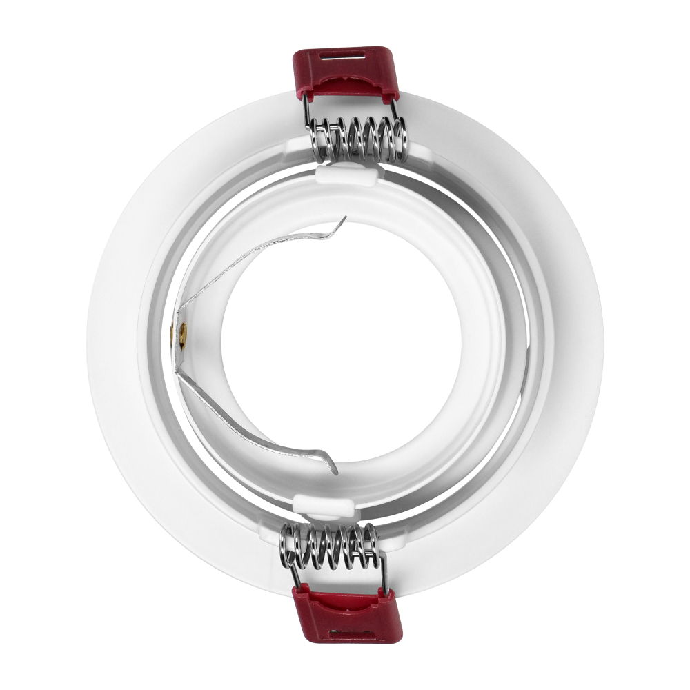 FONDI RC ramka dekoracyjna oprawy punktowej, MR16/GU10 max. 50W, okrągła, stała, aluminiowa, biało-złota