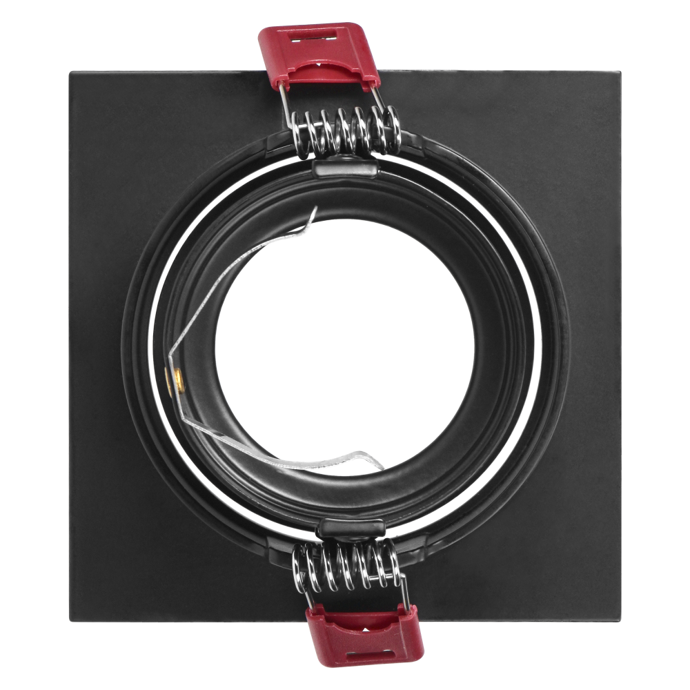 FONDI SC ramka dekoracyjna oprawy punktowej, MR16/GU10 max. 50W, kwadrat, stała, aluminiowa, czarno-złota