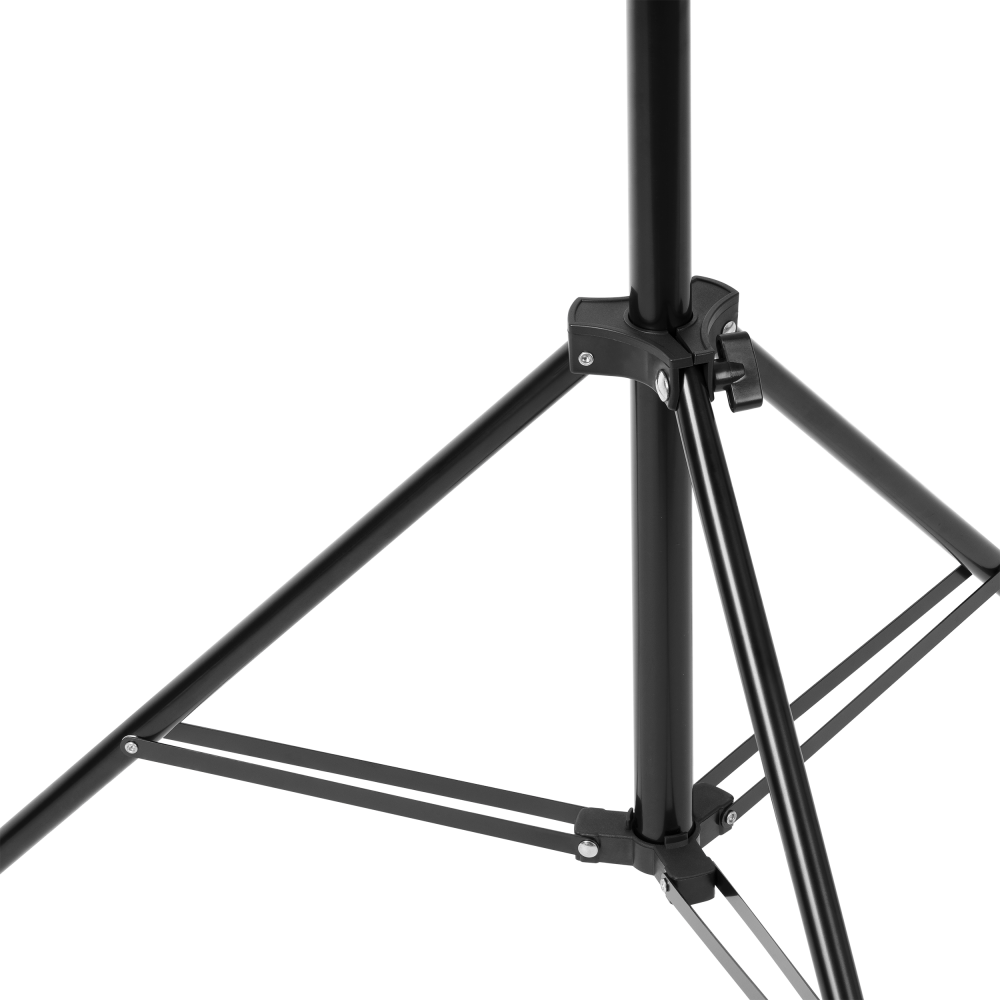 RIGEL LED zestaw: lampa warsztatowa składana 5-skrzydłowa 55W + statyw + adapter