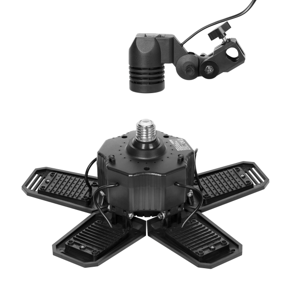 RIGEL LED Set: Folding 5-wing work light 55W with tripod and adapter