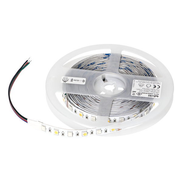 LED strip 12V, Samsung chipset 5050, 60L/m, 330lm/m, 14,4W/m, IP20, RGBW, 5m