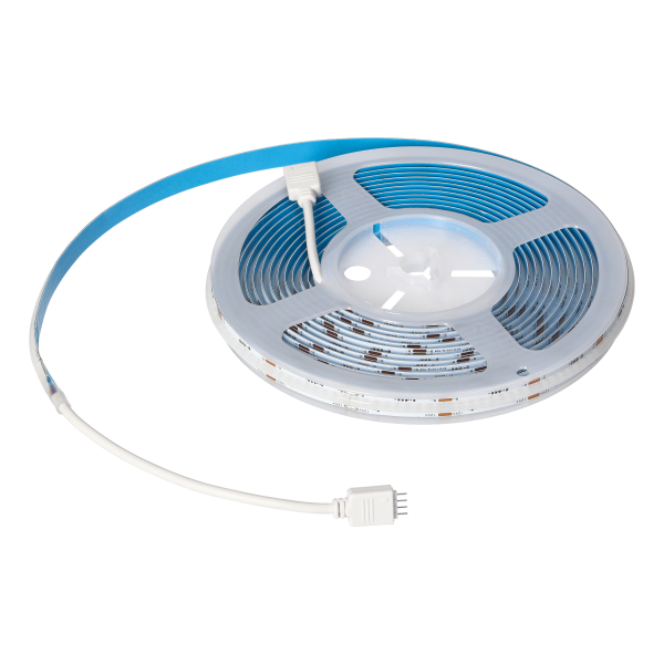LED strip COB 12V, 840L/m, 422lm/m, 15W/m, IP20, RGB, 5m