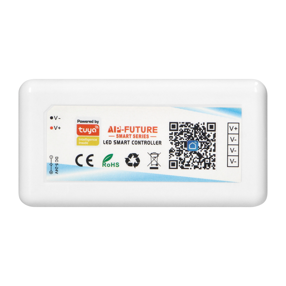 Bezdprzewodowy sterownik do taśm LED Tuya, 5-24V 6A