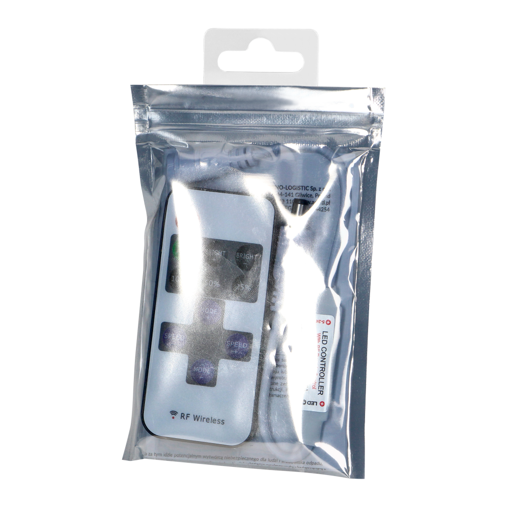 Bezprzewodowy sterownik do taśm LED z pilotem, 11 przycisków, 12V, 6A, 72W