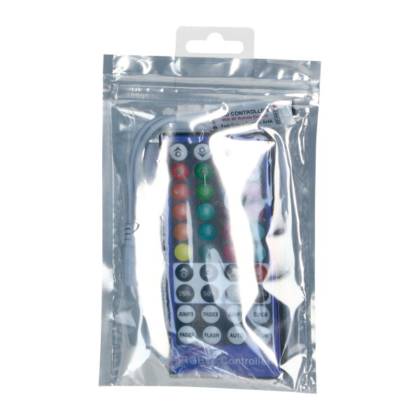 Bezprzewodowy sterownik do taśm LED RGBW z pilotem, 40 przycisków, 12V, 8A, 96W