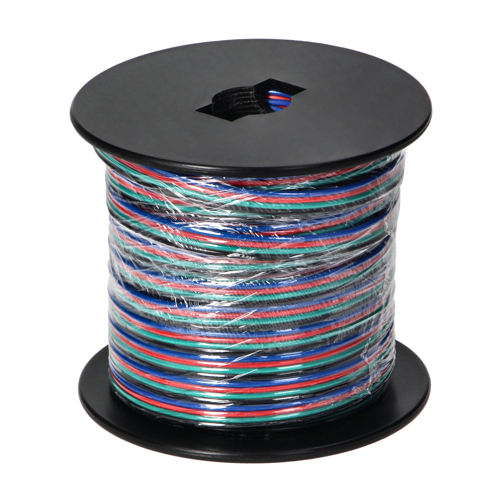 Przewód do taśm LED RGB, 4x0,35mm2, 25m