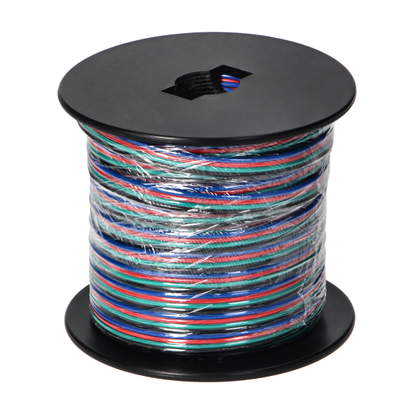 Przewód do taśm LED RGB, 4x0,35mm2, 25m Przewód do taśm LED RGB, 4x0,35mm2, 25m