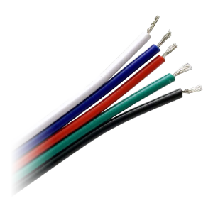 Cable for LED RGBW strips, 5x0.35mm2, 25m
