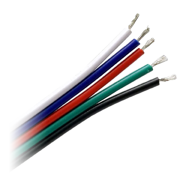Przewód do taśm LED RGBW, 5x0,35mm2, 25m Przewód do taśm LED RGBW, 5x0,35mm2, 25m