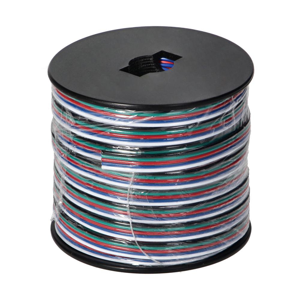 Cable for LED RGBW strips, 5x0.35mm2, 25m