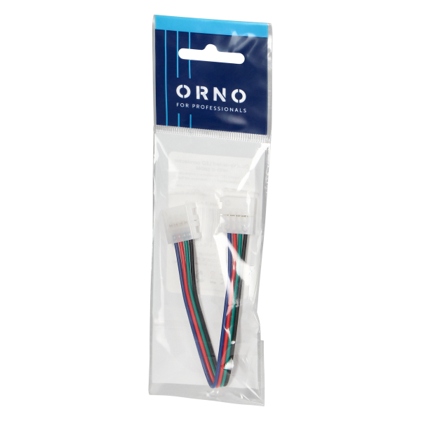 Złączka LED RGB 10mm, dwustronna, z przewodem 