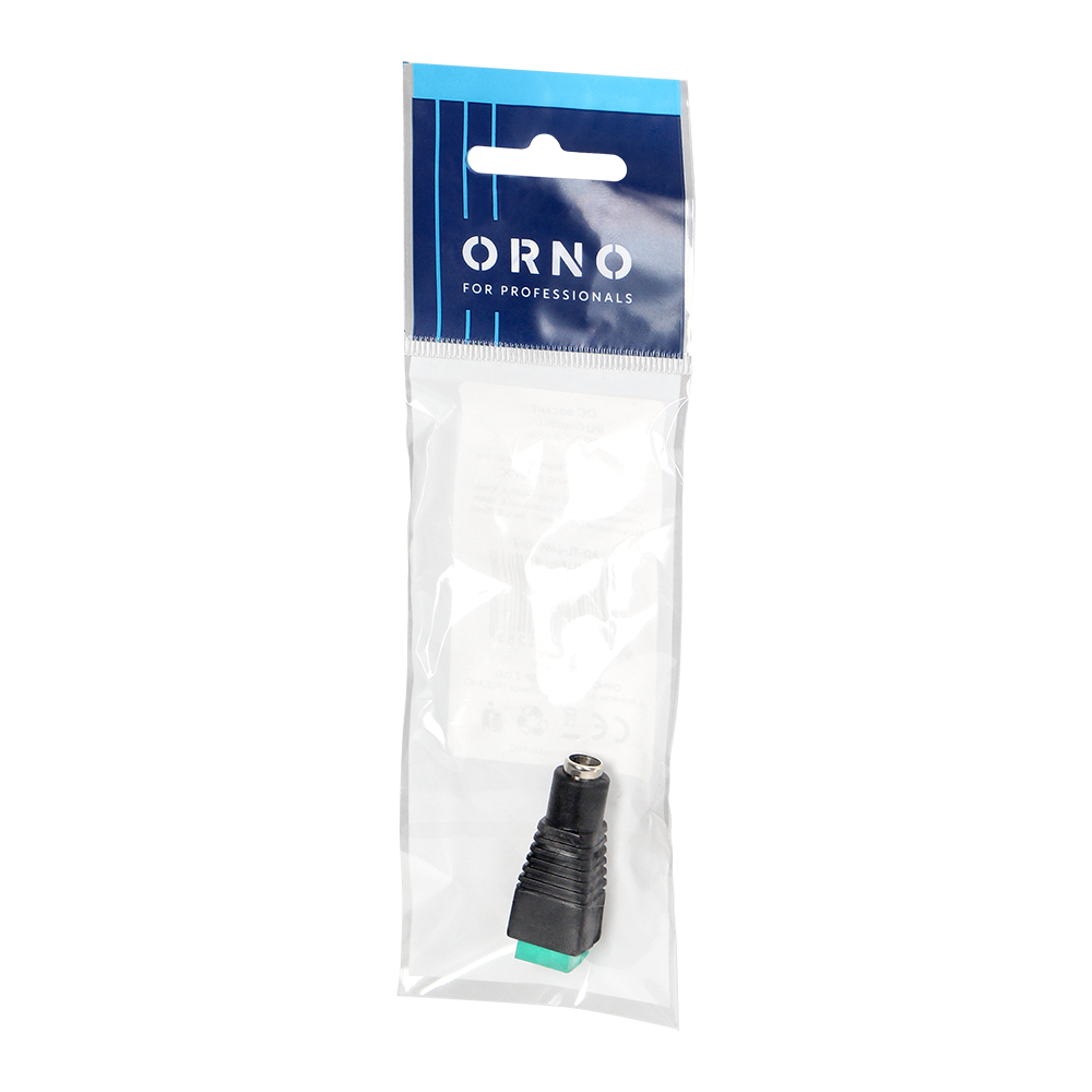 DC socket with connector for fast installation of mono LED strips